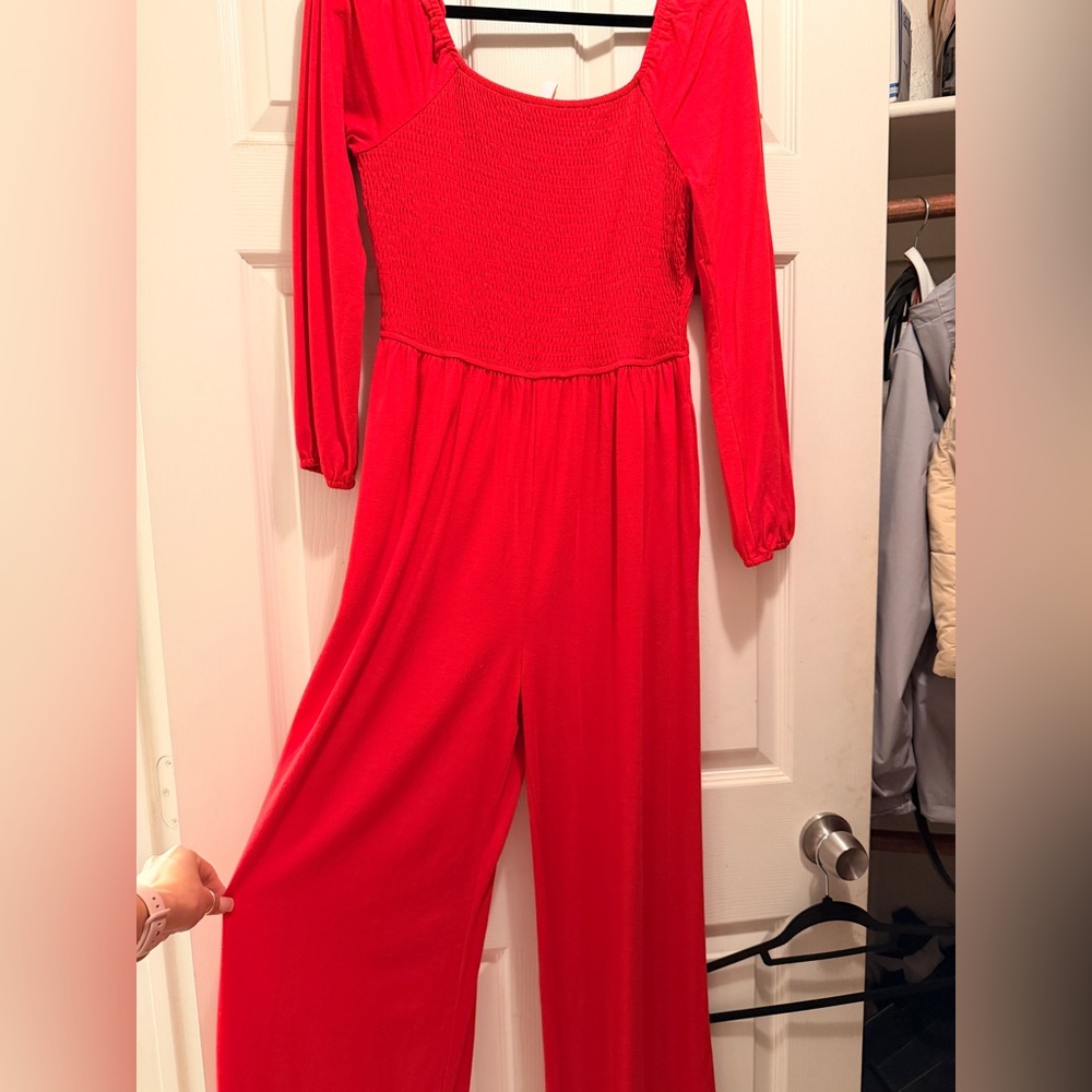 Chic Scarlet Jumpsuit